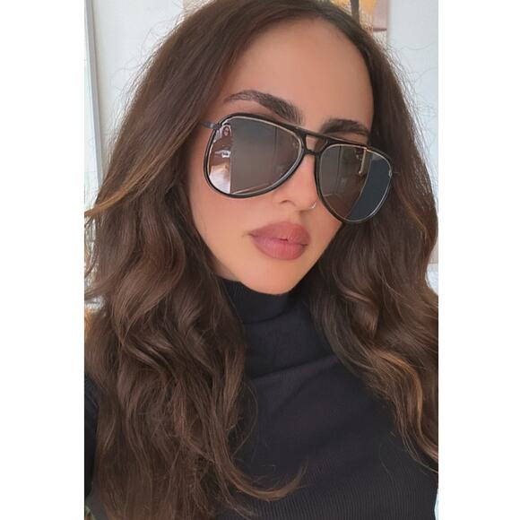 NEW Saint Laurent Classic 11M Aviator Sunglasses in Black - Picture 1 of 7
